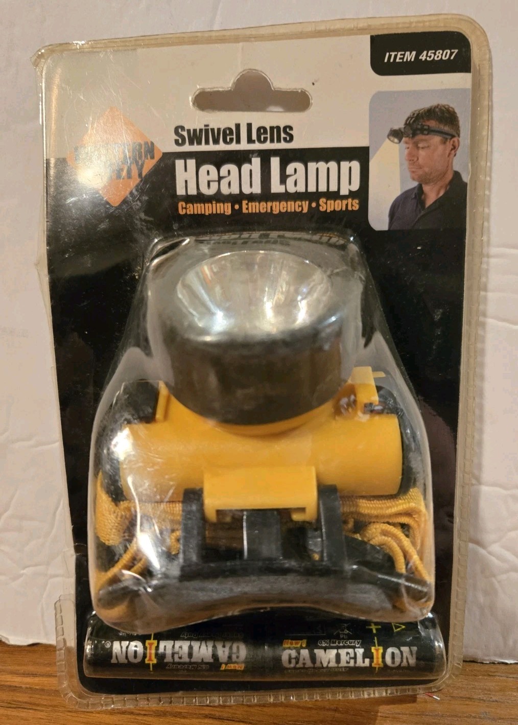 Western Safety Swivel Lens Head Lamp Camping Emergency Sports 45807