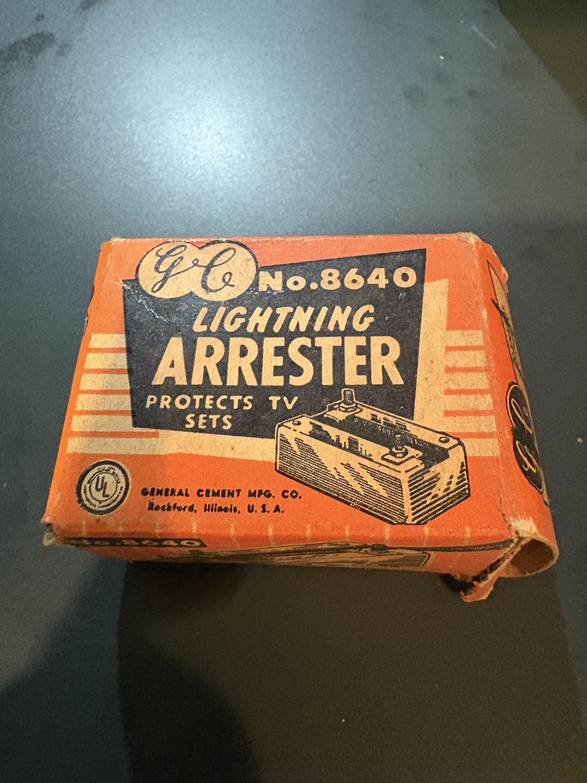 General Cement TV Television Lightening Arrester NO. 8640 NOS NIB  £