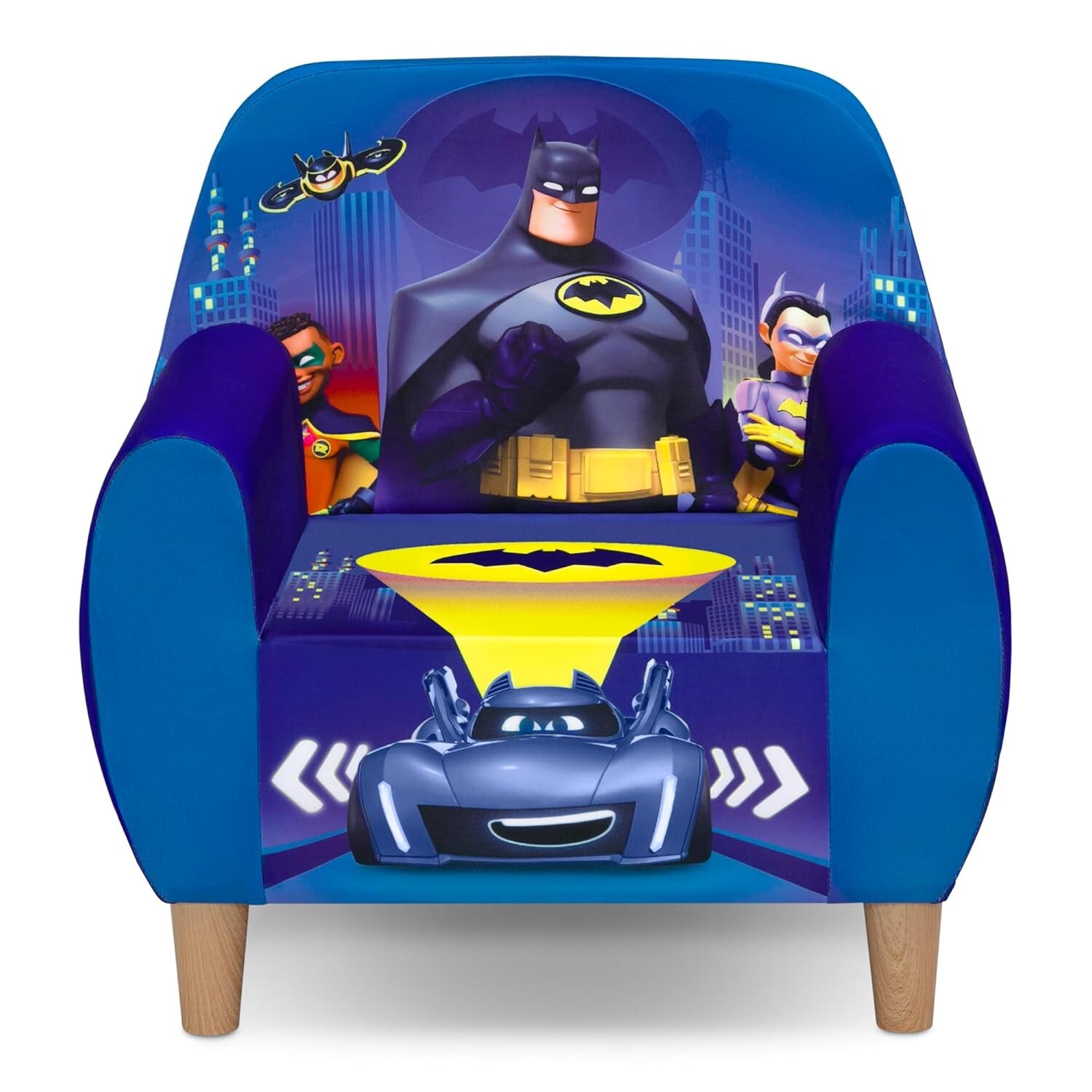 Batman Batwheels Foam Cozy Chair High Back and Padded Arms New Gift