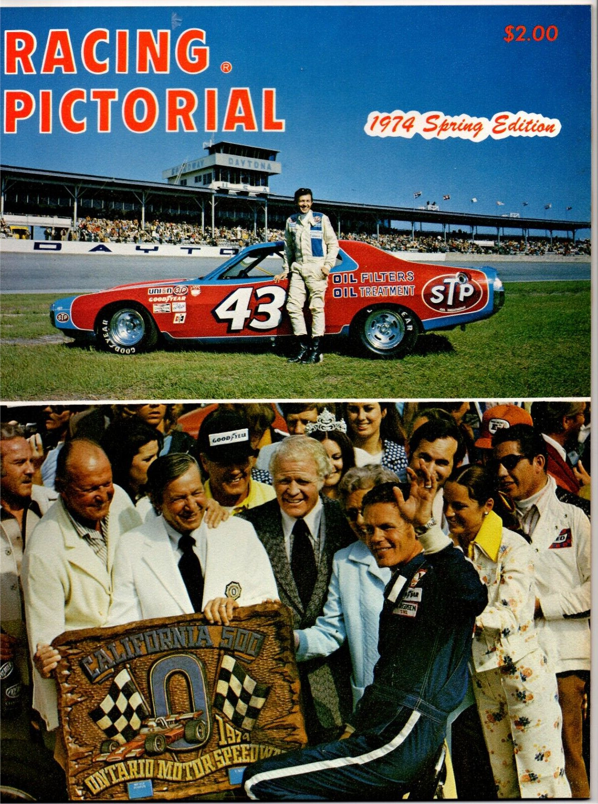 Vintage Racing Pictorial Magazine 1974 Spring Edition Petty NOS