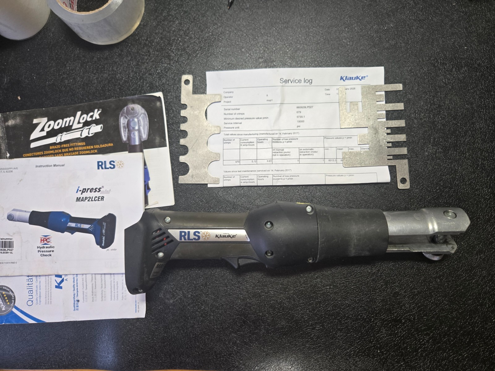 Klauke 15kn RLS Zoomlock Press tool MAP2LCER  refrigerant