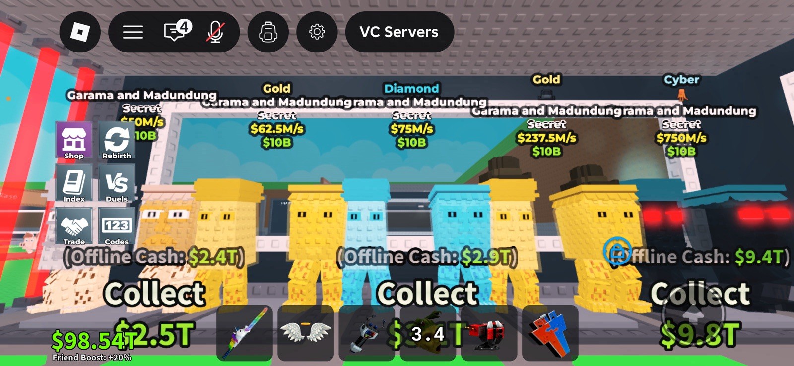 Includes all these