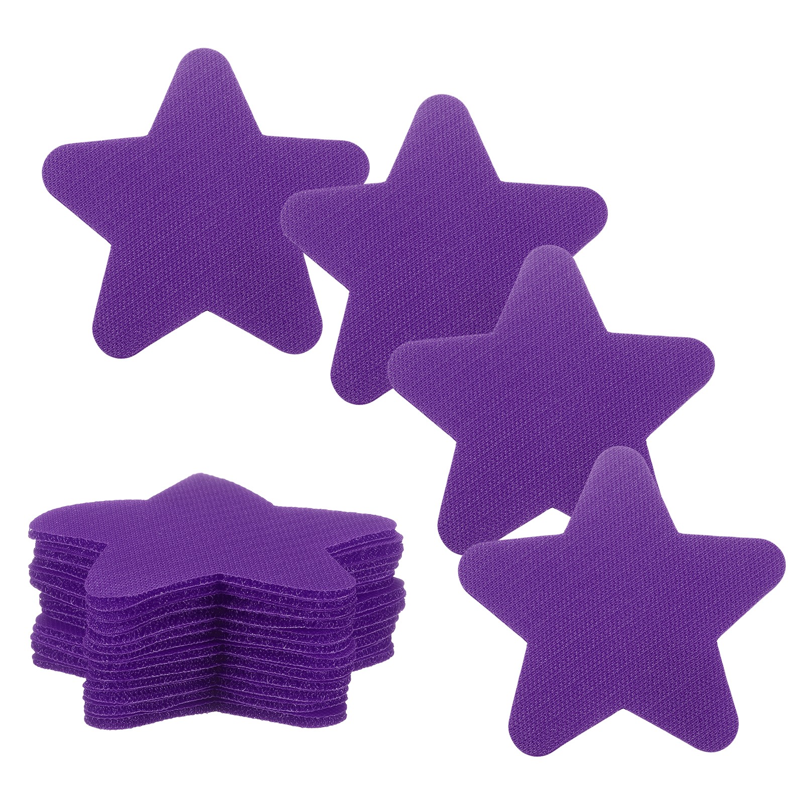 30 Pcs Carpet Spot Markers Floor Star Dots for Classroom, Purple