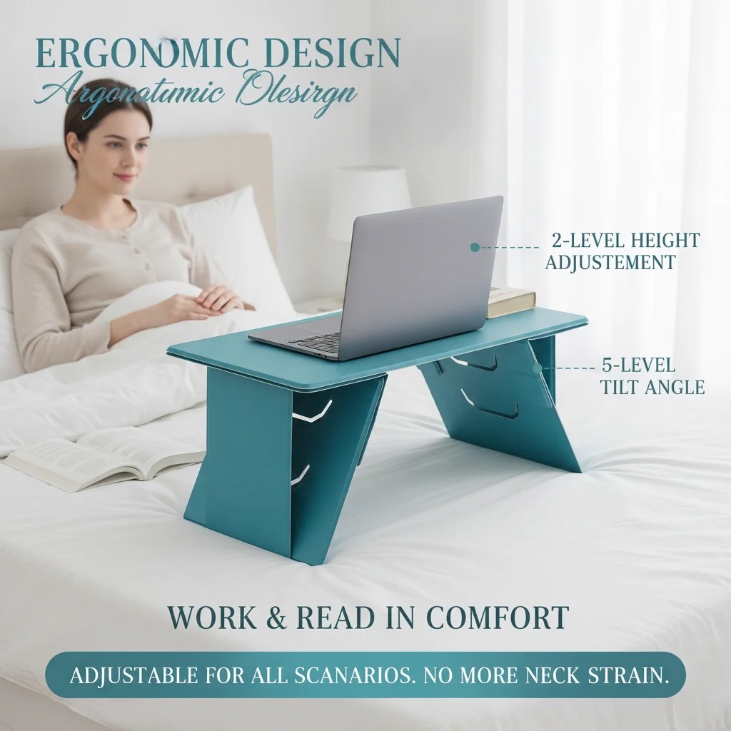Sofa Bed Tray Foldable Laptop Table Stand Lap Computer Notebook Desk Adjustable