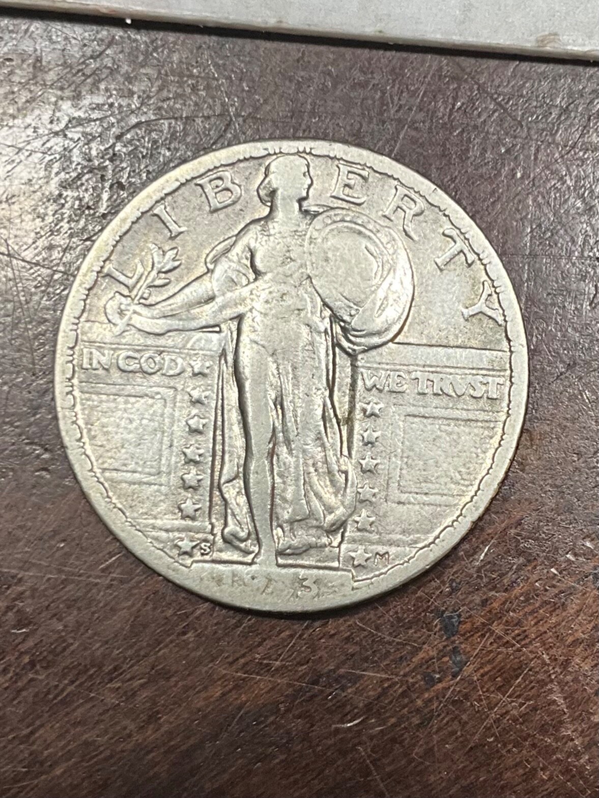 1923 S STANDING LIBERTY QUARTER KEY DATE VF++  NEAR FULL DATE