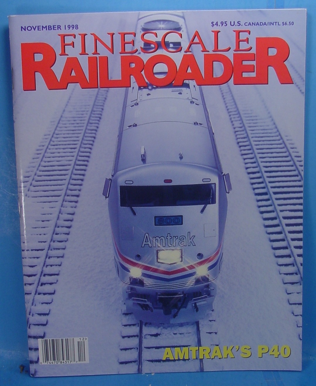 FINESCALE RAILROADER MAGAZINE VOLUME 2, NUMBER 6 OCTOBER/NOVEMBER 1998 TOC SHOWN