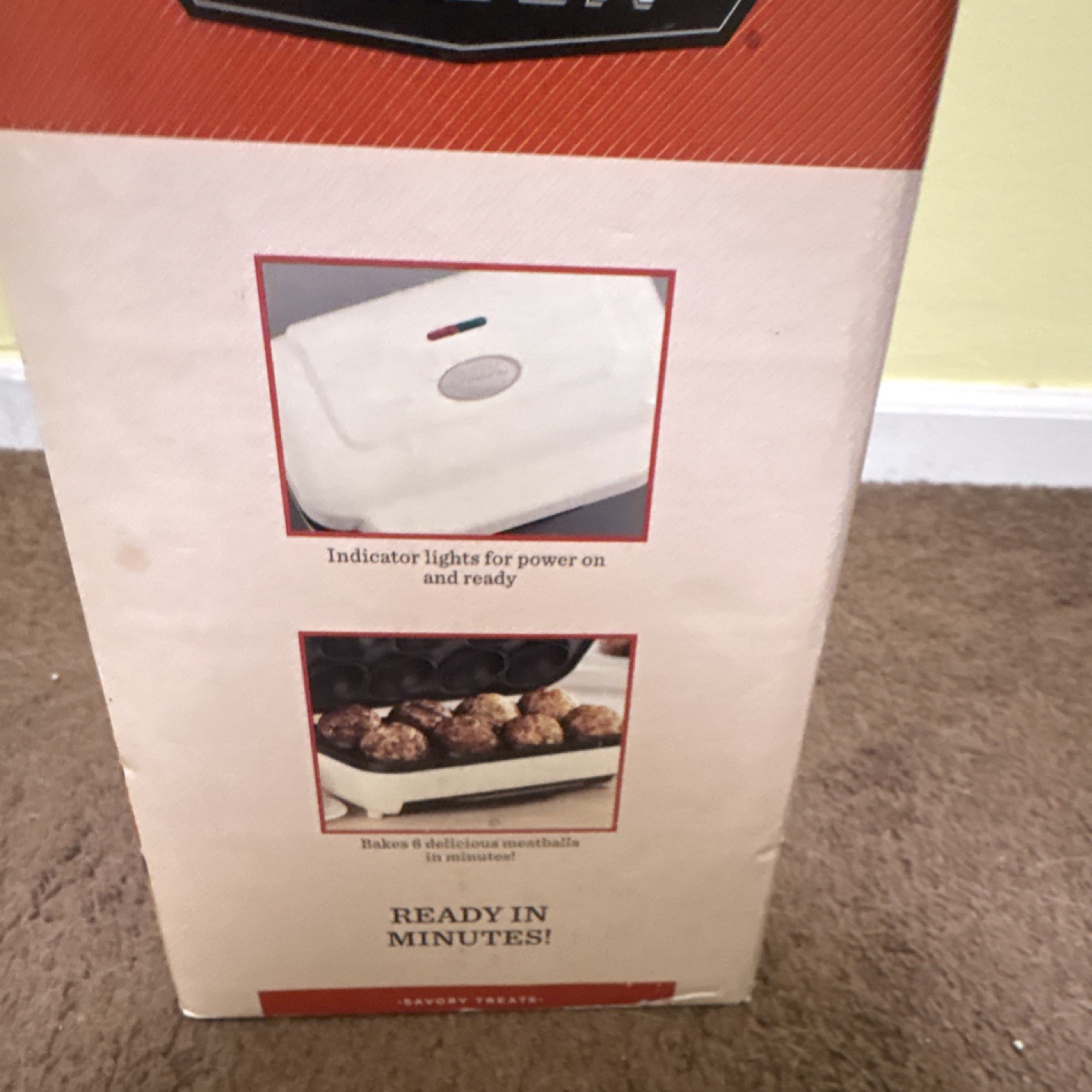 Bella Meatball Maker Electric Non-Stick Plates Power Indicator