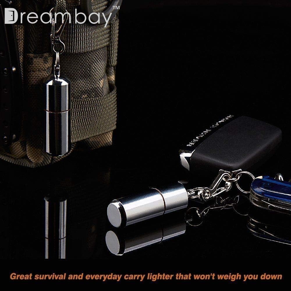 2 Pack Mini Peanut Lighter Waterproof EDC Keychain Fire Starter