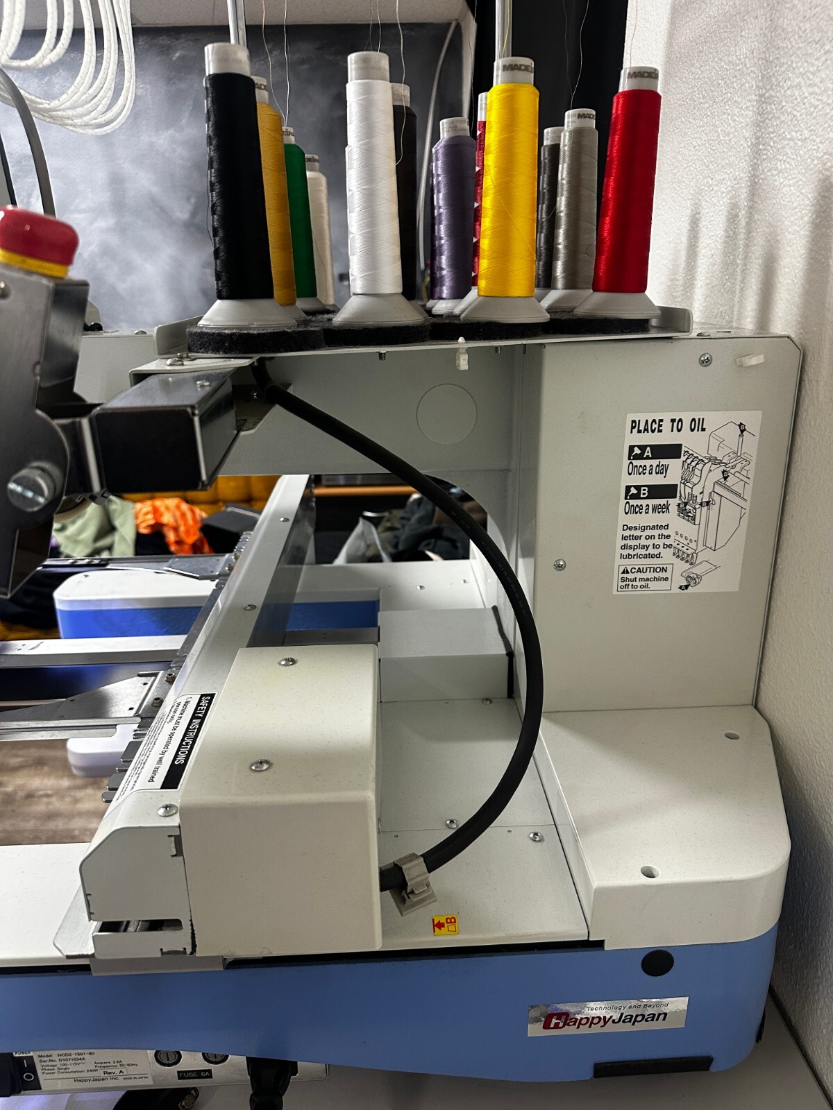 Happy Japan Embroidery Machine HCD2 - 1501 - 40 (2018 Model)