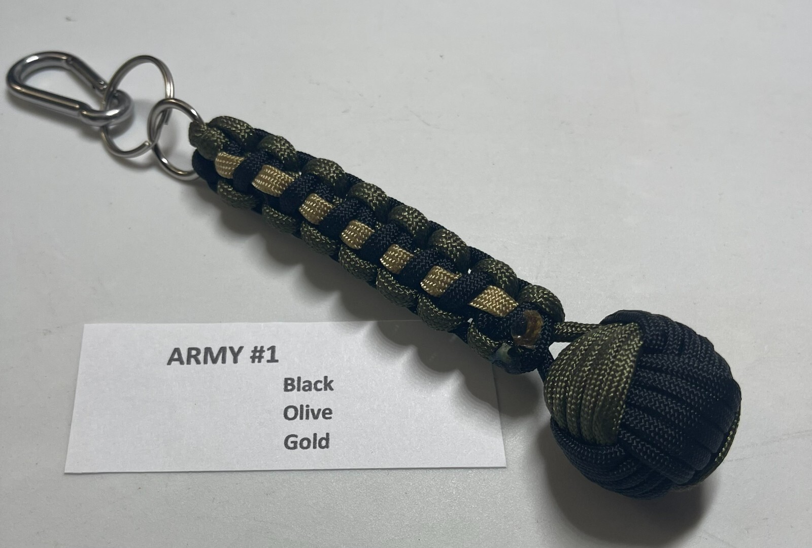 Military Monkey Fist Key Chains - Army 2