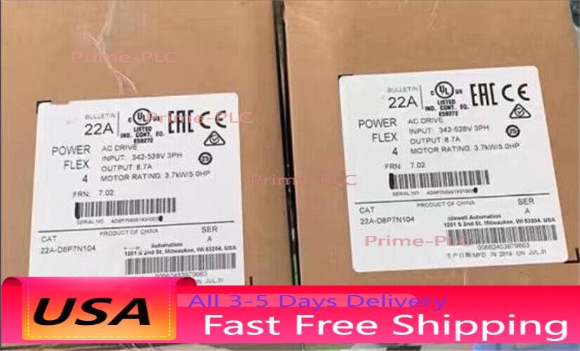 Brand New AB 22A-D8P7N104 PowerFlex 4 3.7 kW (5 Hp) AC Drive Warranty One Year