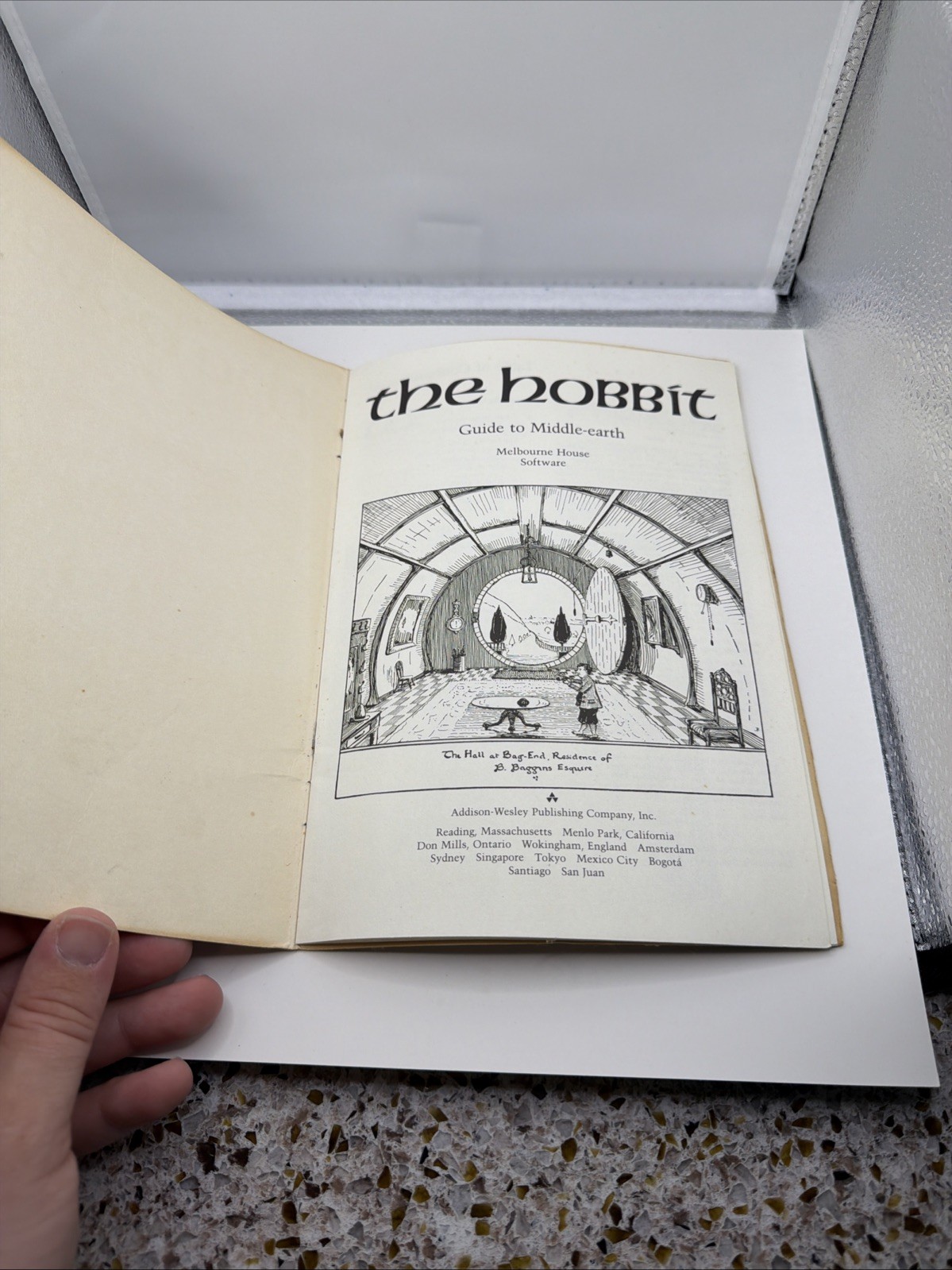 The Hobbit Users Guide Only Commodore 64 No Disc W/ Map