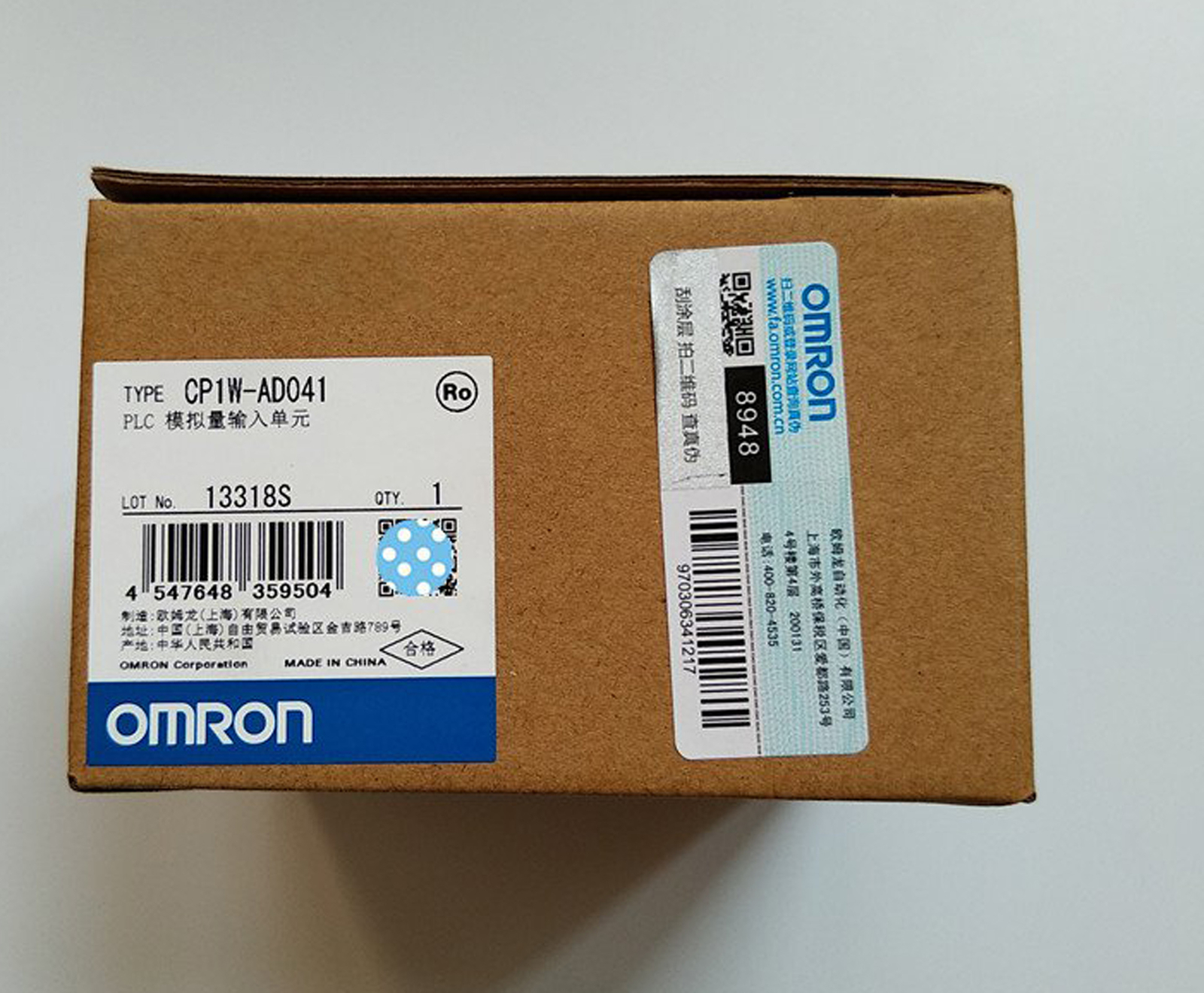 For Omron CP1W-AD041CP1WAD041 PLC Input Module New In Box