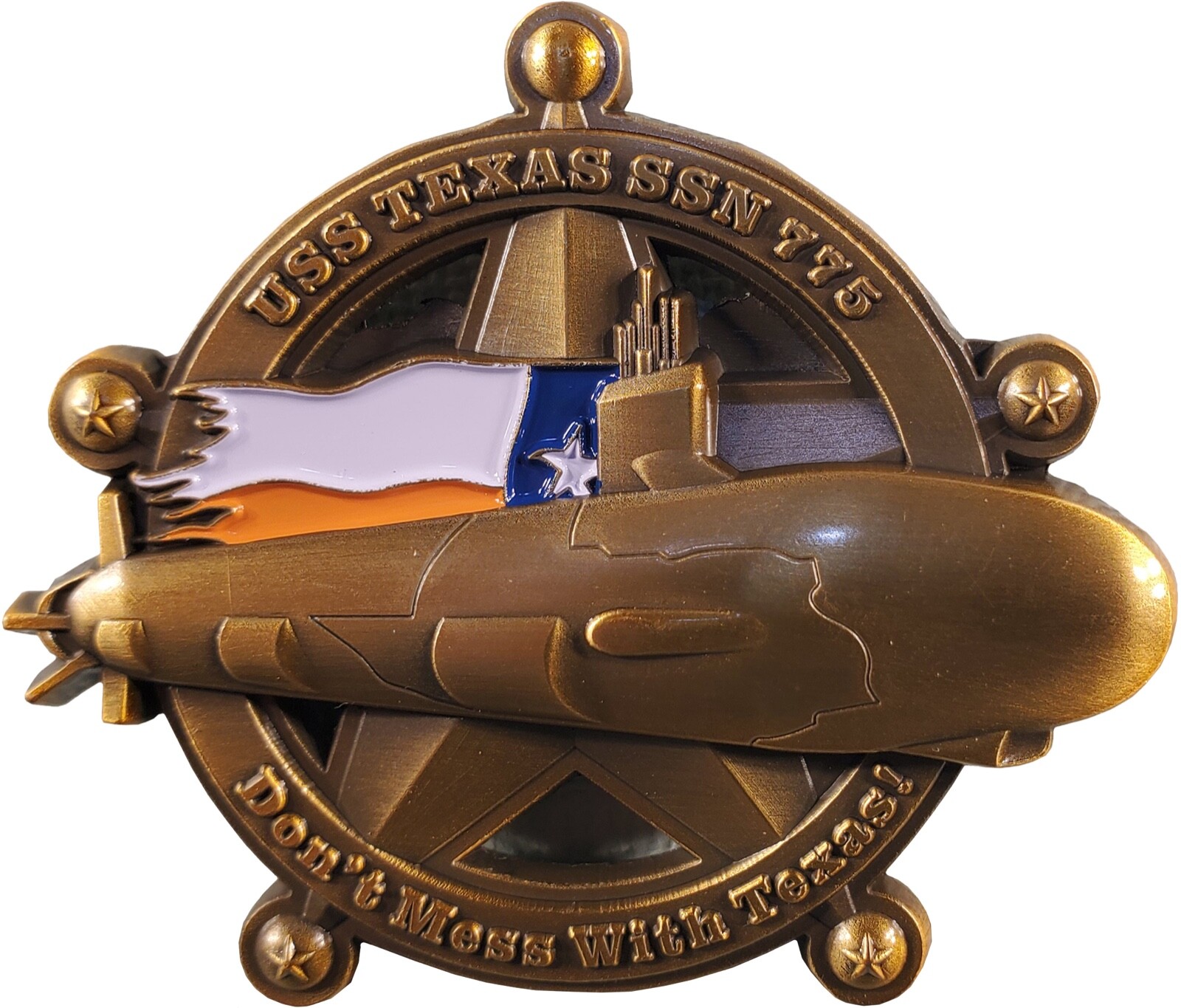 US Navy USS Texas SSN-775 Submarine Commemorative  Challenge Coin OC 131