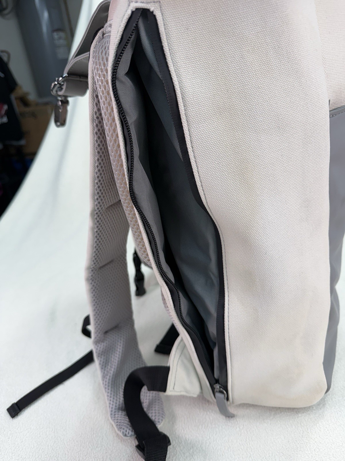 Kapten & Son Lund Grey Roll Top Padded Backpack *Rare* See!!