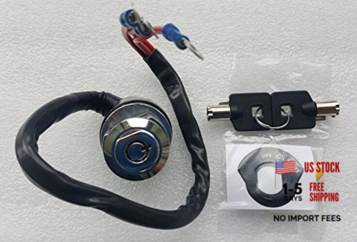 Universal Ignition Switch with Round Key Harley Ignition Switch 3-Position