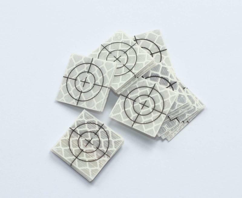 500pcs New REFLECTOR SHEET 20 x 20 mm Reflective Tape Target