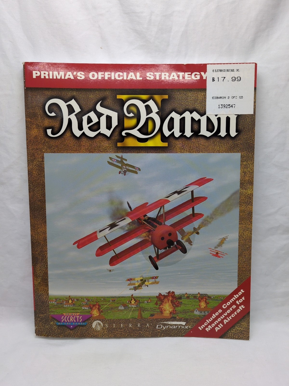 Red Baron II Primas Official Strategy Guide Book