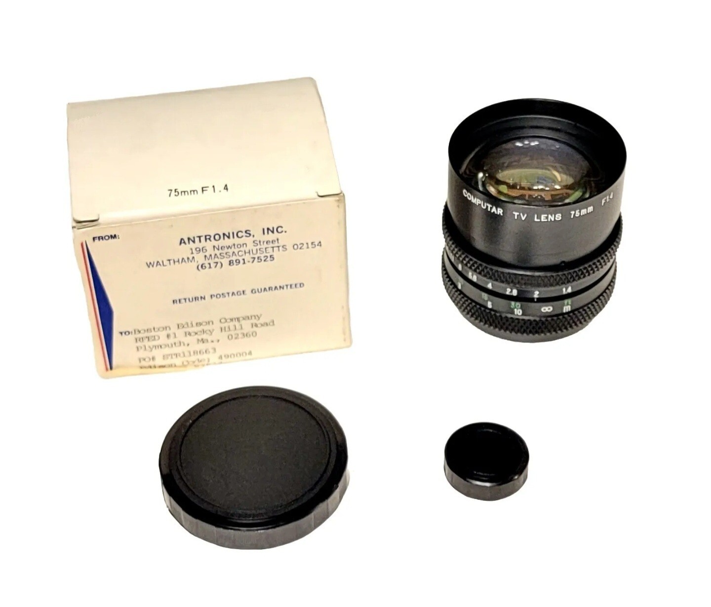 COMPUTAR TV LENS V7514, F1.4 75mm, Inspection Lens