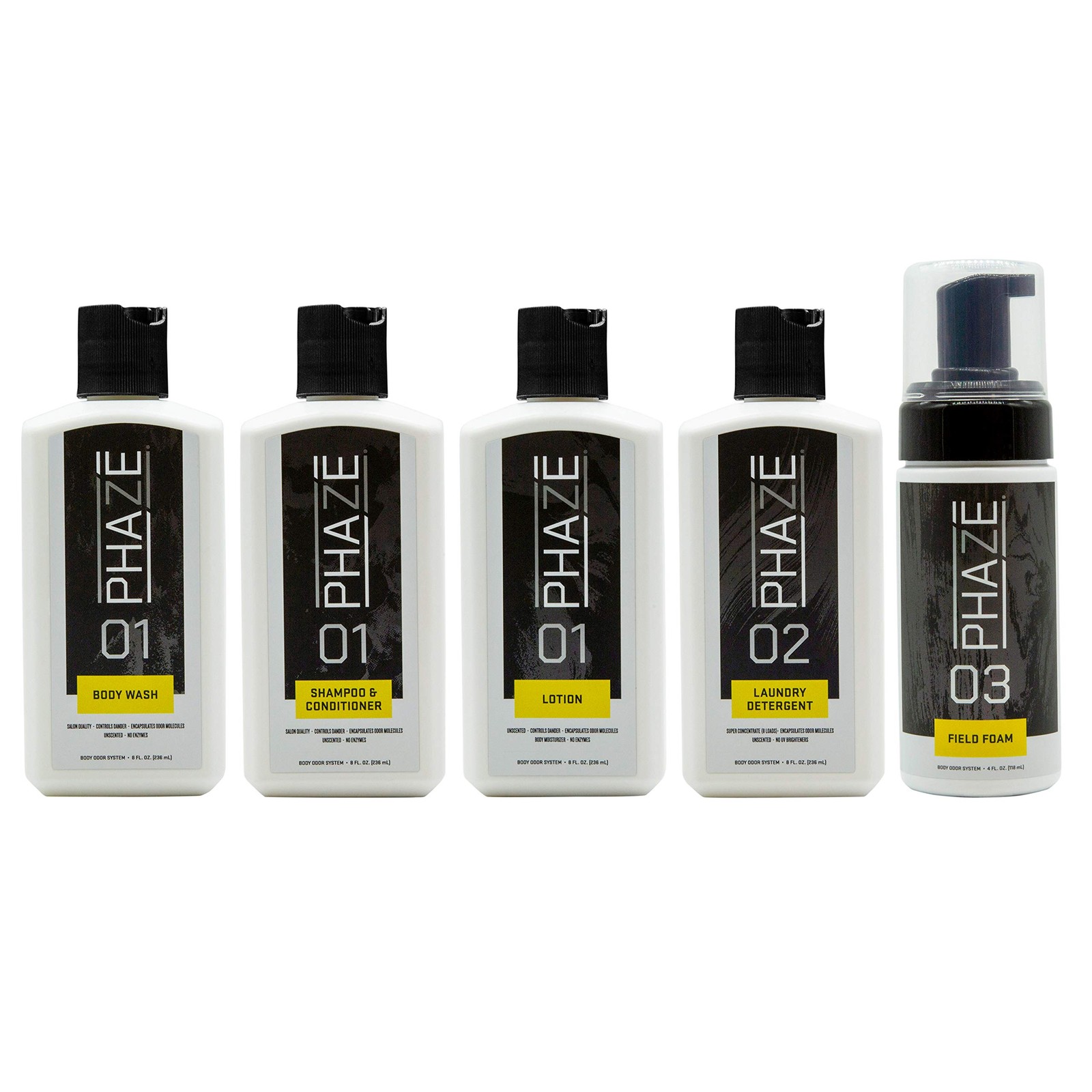 Scent Control PhaZe Body Odor System (5pk) by Illusion | 8 Fl Oz (Pack of 5)