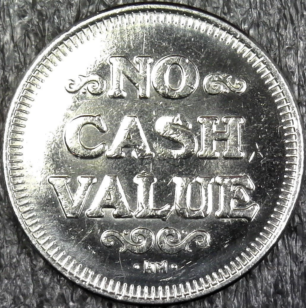 Eagle & Shield - No Cash Value Arcade, Game Token 25mm (c761)