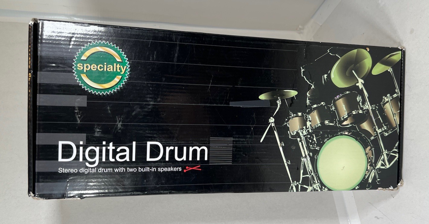 Electronic Digital Drum Set 7 Pads MIDI Drum Kit w/ 2 Speaker & Headphone.