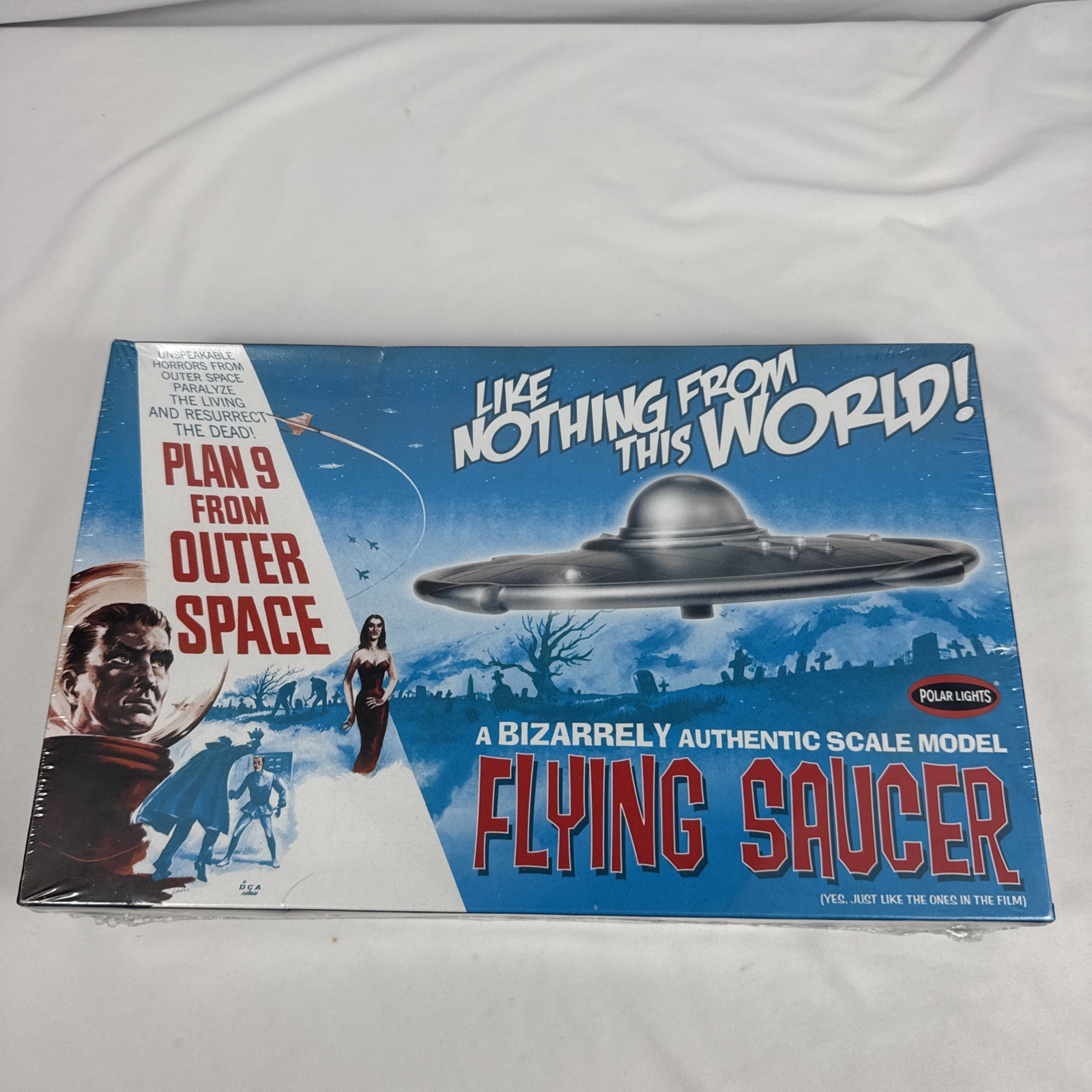 Polar Lights Plan 9 From Outer Space Flying Saucer Model Kit Factory Sealed