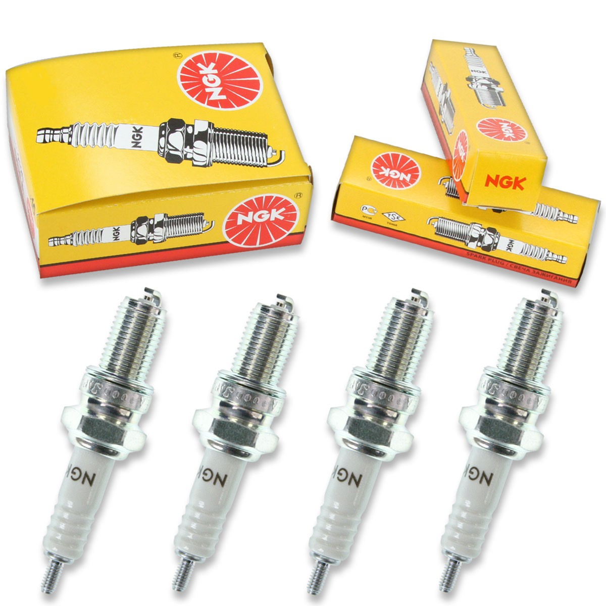 4pcs 83-86 Suzuki GS550 NGK Standard Spark Plugs 550 Kit Set Engine ut
