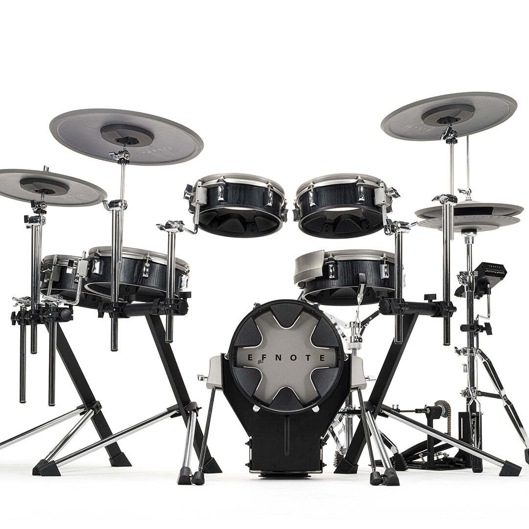 EFNOTE 3X Electronic Drum Set - Black Oak DRUM ESSENTIALS BUNDLE