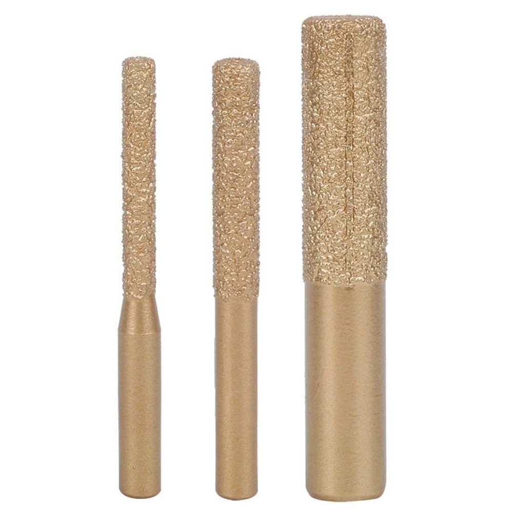 1pc Brazed-Diamond Router Bit Straight Shank Engraving Machine Tool For Marble