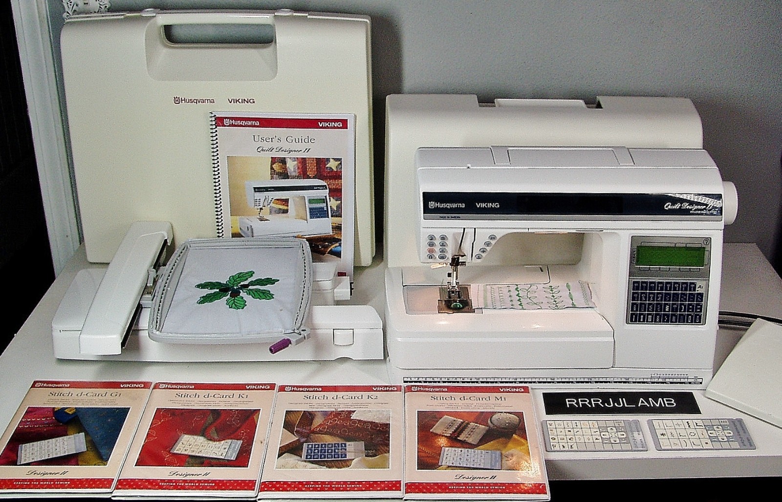 Viking Husqvarna QUILT DESIGNER 2 II Quilting & Embroidery Sewing Machine NICE!