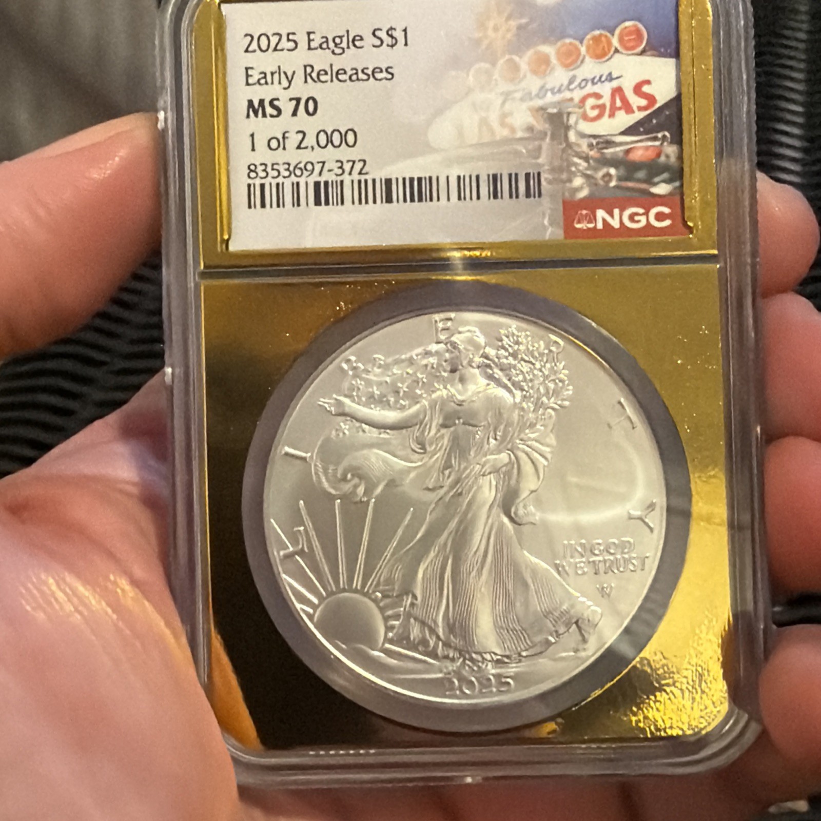 2025 Eagle 💥 Early Release 🇺🇸 NGC MS70 💥 Vegas Gold Label