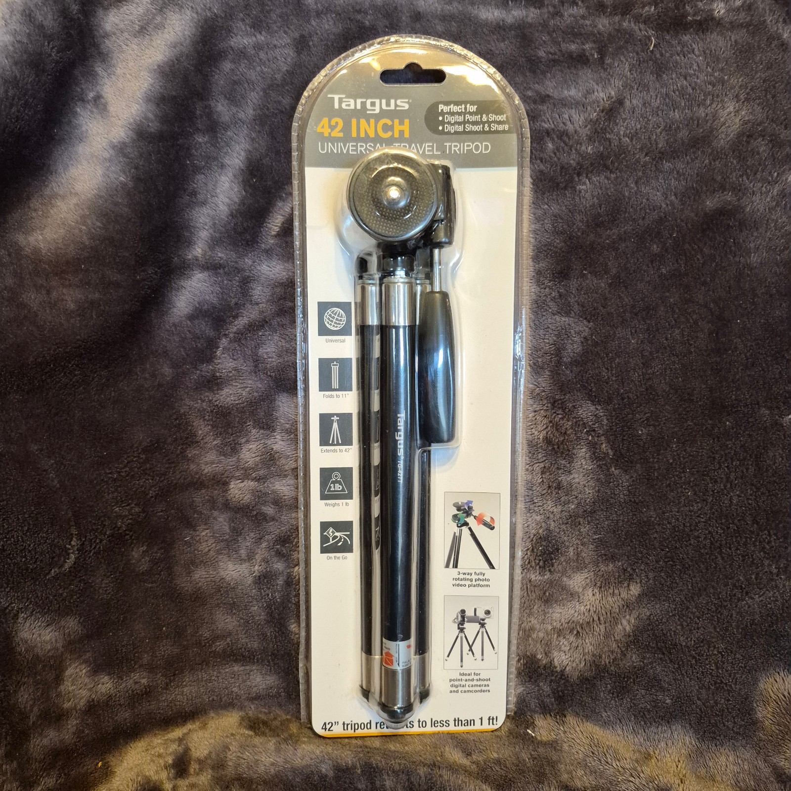 Targus 42" Tripod Retracts To Less Than 1ft. Digital Cameras & Camcorders