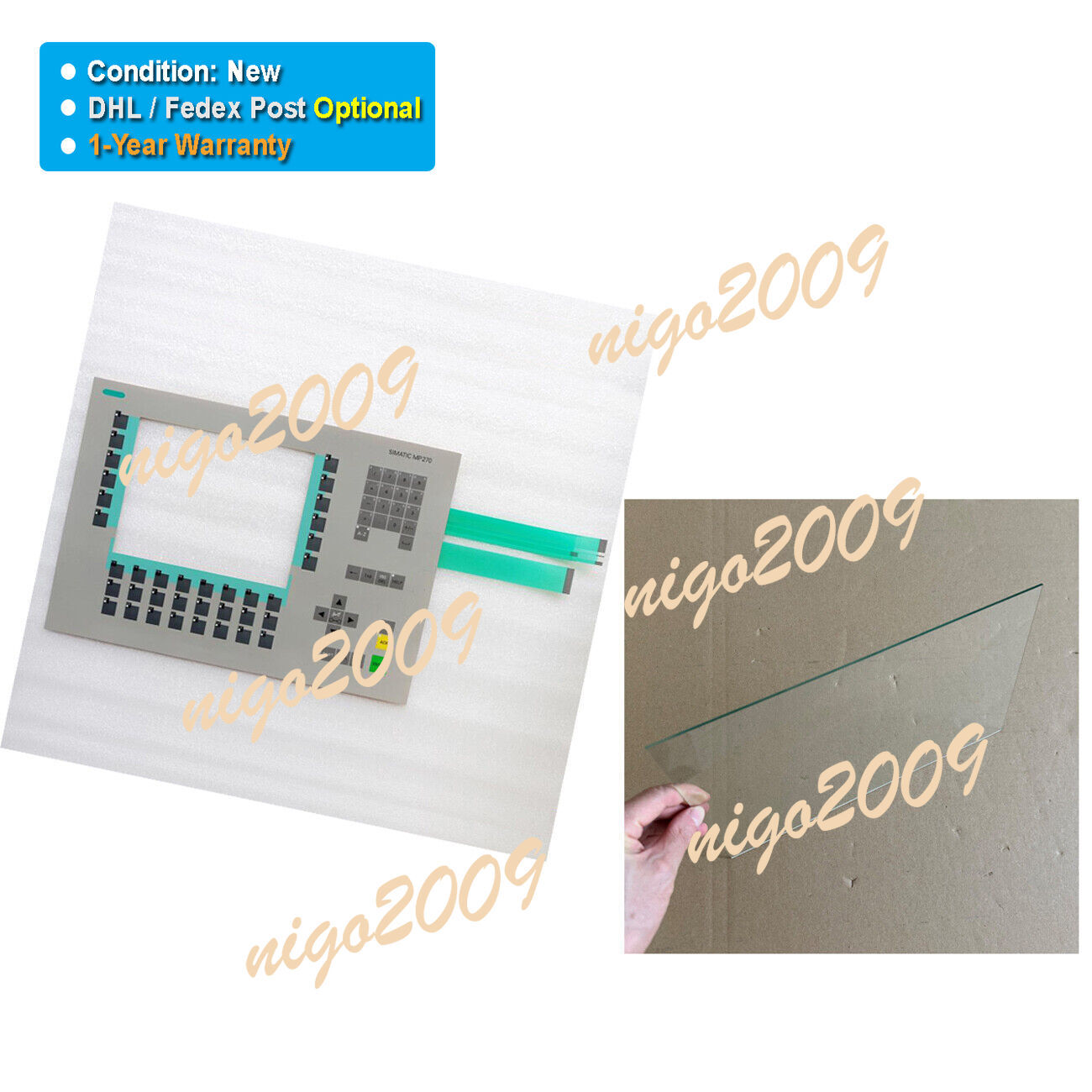 Fit for SIEMENS MULTI PANEL MP270 STN 6AV6542-0AC15-2AX0 Glass Panel Membrane