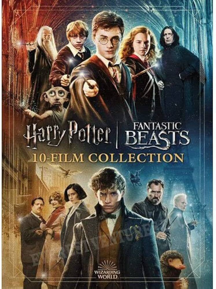 Harry Potter 10-Film Collection and Fantastic Beasts 1-2 DVD Movie Bundle New!