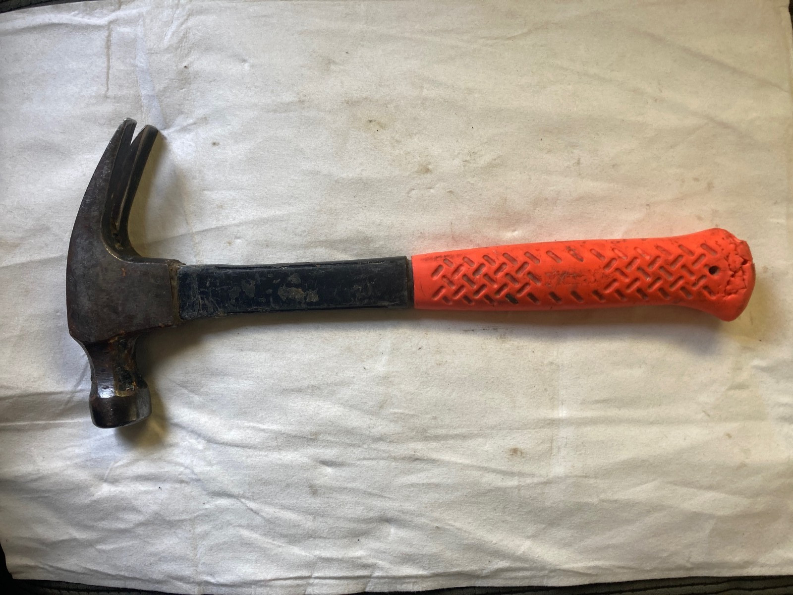 PLUMB Professional Permabond Orange Handle 16 oz. [Hi-Viz 13"] Claw Hammer