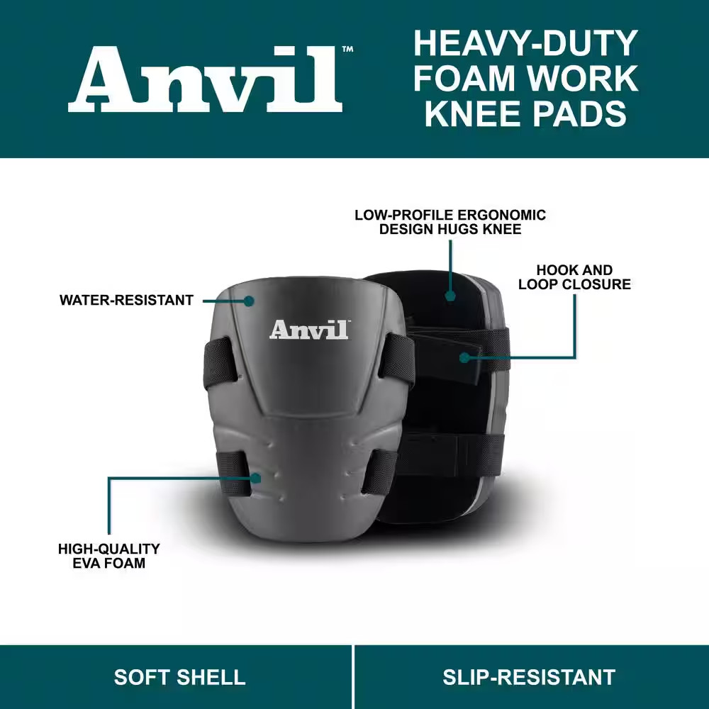 Heavy-Duty Foam Work Knee Pads