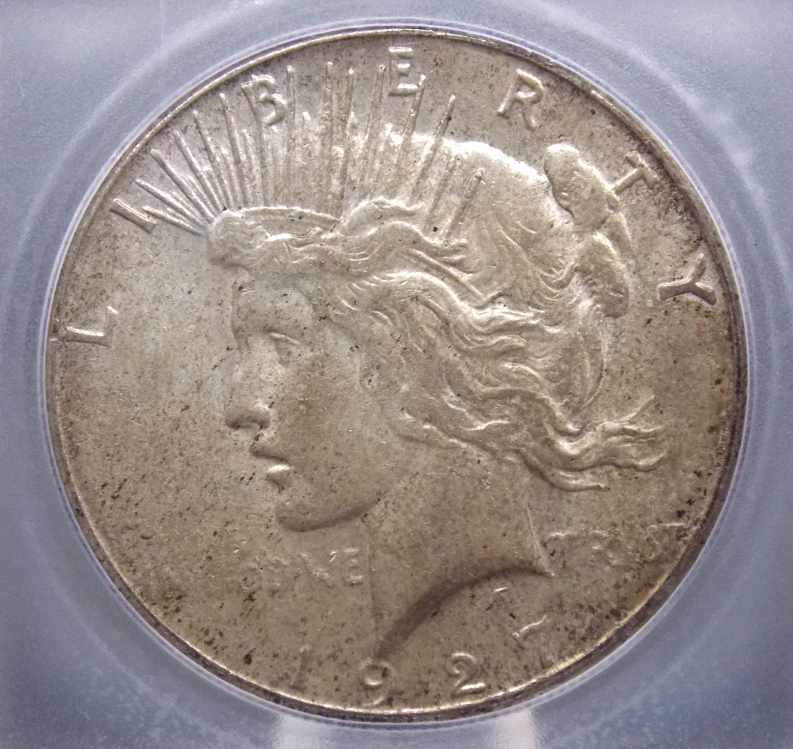 1927 "S" Peace SILVER Dollar $1 ICG MS61 #501 Unc Uncirculated ECC&C, Inc.