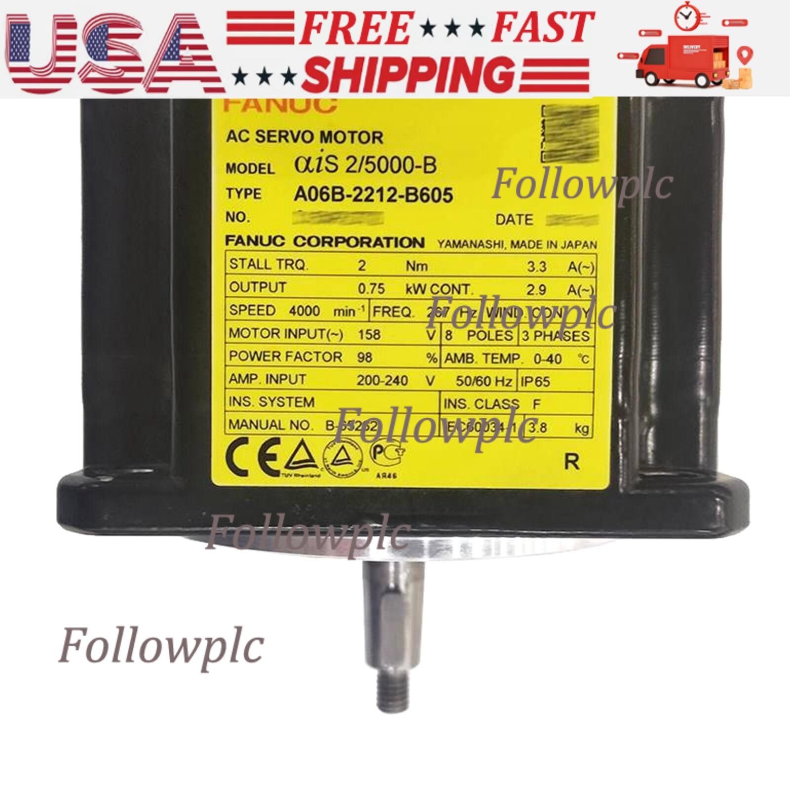 NEW FANUC A06B-2212-B605 Servo Motor