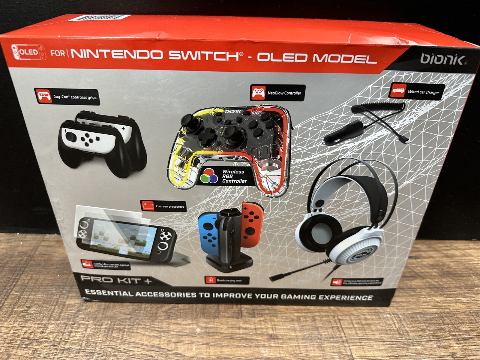 Bionik Pro Kit Plus Essential Accessories For Nintendo Switch OLED