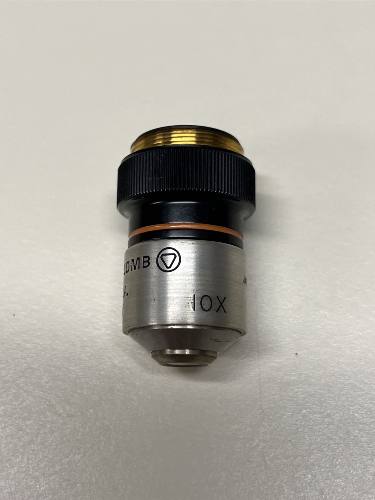 Bausch and Lomb 10x .25 NA Objective Lens Microscope #5A