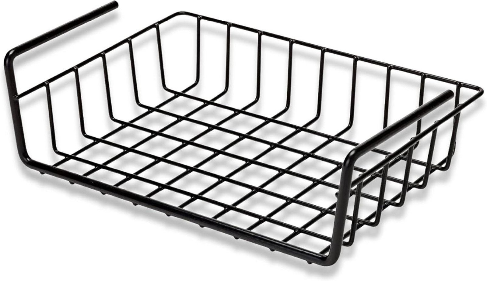 SnapSafe Hanging Shelf Document Basket Steel Black - 76012