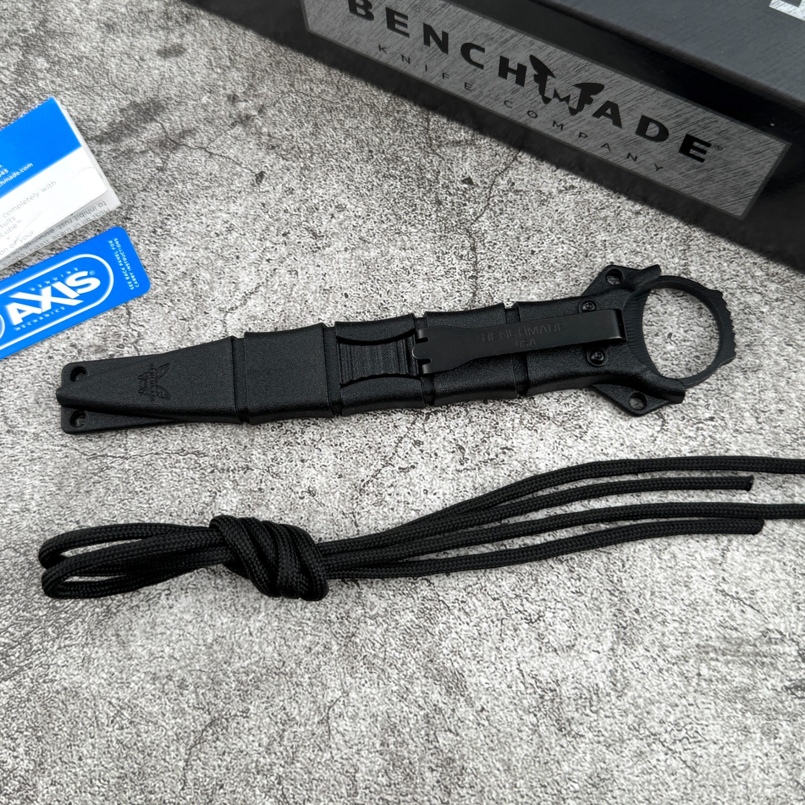 Benchmade176BK-SOCP® DAGGER | BLACK SHEATH Black Coated 440C Stainless Dagger