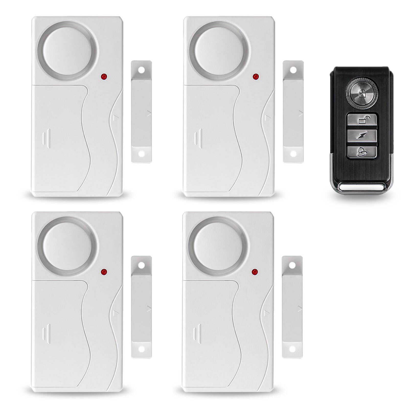 Apartment Safety Magnetic Window Door Alarm *4 Control by Remote Simple Function