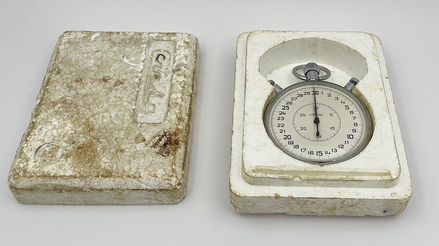 Slava Vintage USSR Soviet Split stopwatch Chronometer 20 jewels 0348064