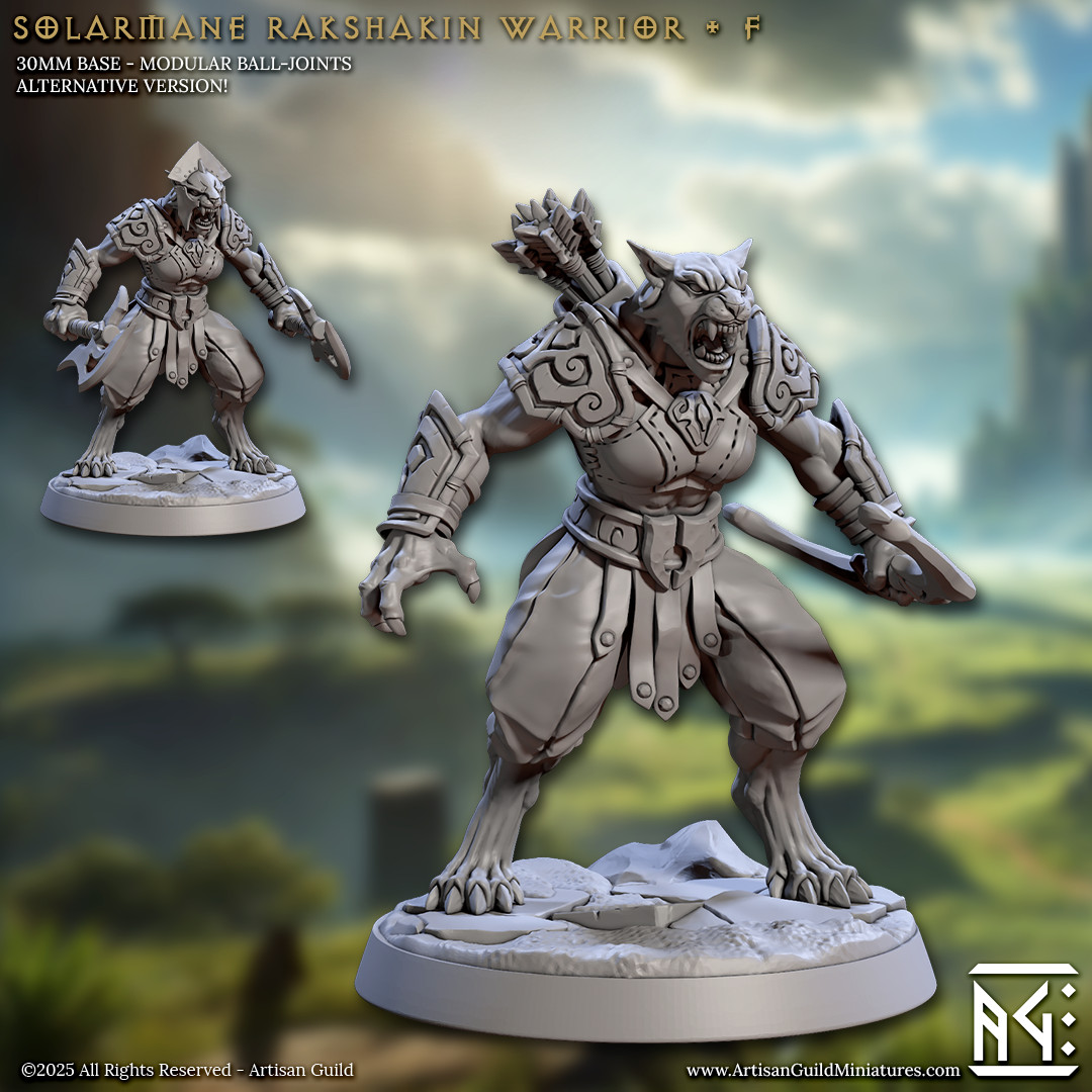 Solarmane Rakshakin Archer - Berserker - Artisan Guild - Dungeons and Dragons