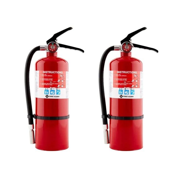First Alert Fire Extinguisher, 2-Pack 5 lbs Home/Business UL Rated 2-A:10-B:C
