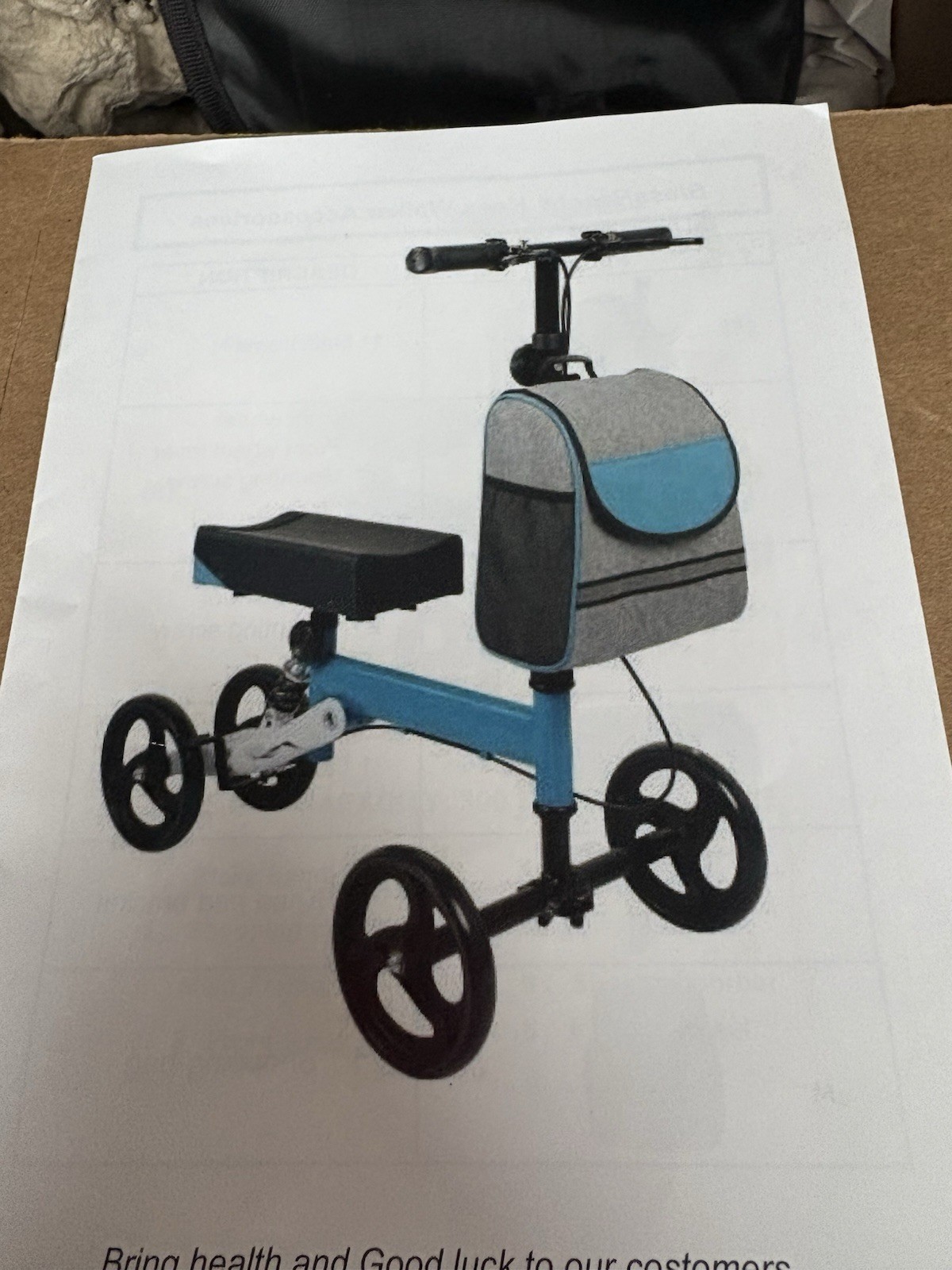 ZDMZR Knee Scooter for Broken Foot