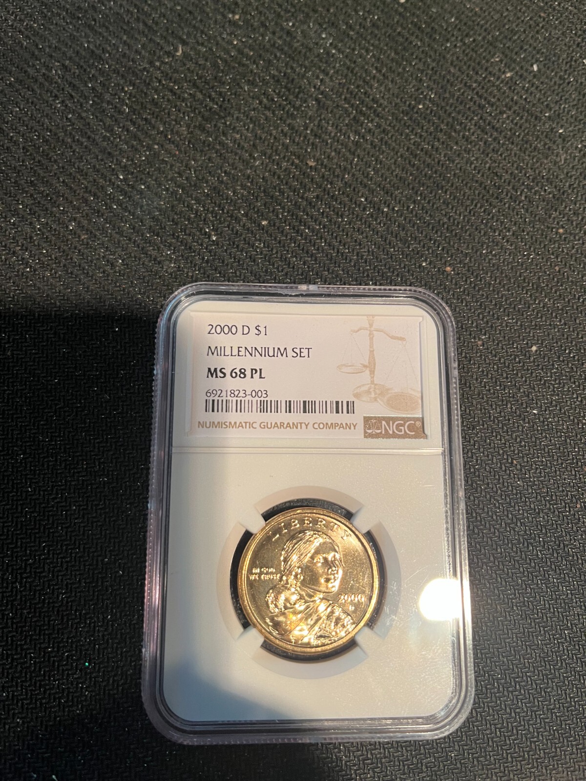 2000 D Sacagawea One Dollar NGC MS68 PL - Millennium Set