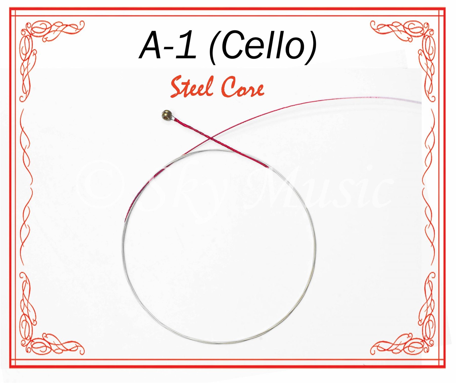 Paititi String Steel Core Beginner Level A-String 1/2 Size Cello High Quality